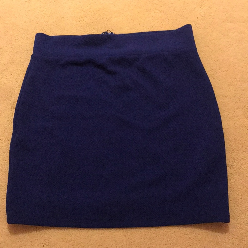 Classic royal blue skirt